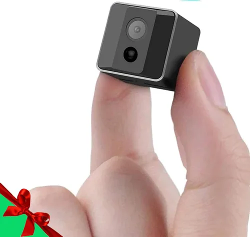Cámara de niñera pequeña portátil HD 1080P con visión nocturna, mini cámara inalámbrica, cámaras de vigilancia para seguridad del hogar,