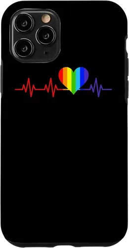 Miniatura 28 de iPhone SE (2020) / 7 / 8 Gay Heartbeat Pride Flag Gift And Queer LGBTQ Rainbow Estuche de regalo