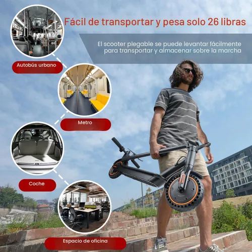Miniatura 4 de Electric Scooter, 500W Motor, Up to 17-20MPH &19-21 Miles, Commuter Escooter, Foldable E-Scooter for Adults with APP and Dual Braking System