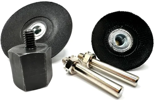 Kit de Adaptador para Amoladora Angular de 5 Piezas 5/8-11, con Soporte de Disco de Cambio Rápido Tipo R con Bloqueo por Rodillo de 2" y 3", Kit de