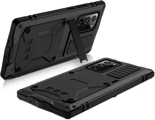 Miniatura 4 de CHENXI Compatible con Samsung Galaxy Note 20 Ultra, aluminio metal Gorilla Glass a prueba de golpes, militar, resistente, funda protectora rígida