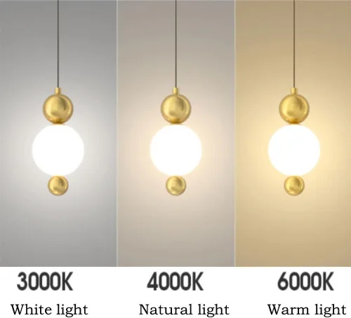 Miniatura 4 de Lámpara colgante moderna de cristal con forma de globo, retro de cobre completo regulable LED para colgar en el techo, lámpara LED de altura