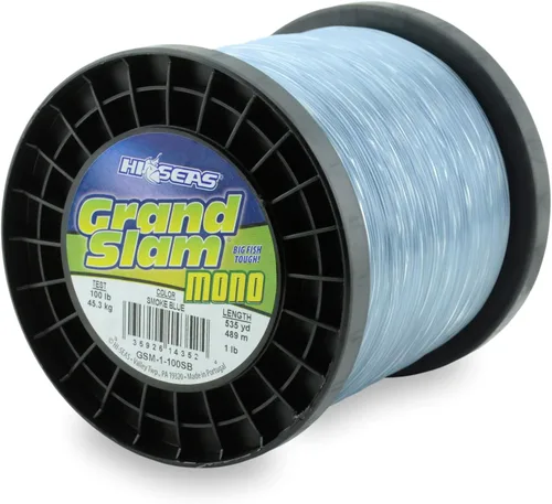 Miniatura 6 de Sedal de Pesca de Monofilamento HI-SEAS Grand Slam - Fuerte y Resistente a la Abrasión en Transparente, Rosa, Verde, Azul Ahumado, Amarillo