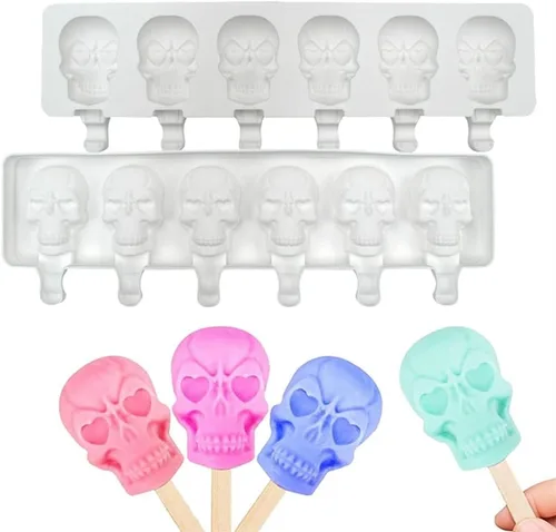 Miniatura 14 de Molde de silicona para paletas de helado, molde de silicona suave y liso para bricolaje, hecho en casa, helado, caramelo, pastel, molde Tipo 4