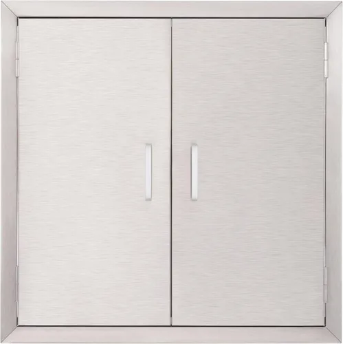 Miniatura 10 de CO-Z Puertas de cocina para exteriores, de acero inoxidable 304 resistente a la intemperie, puertas de acceso individual empotradas para cocina