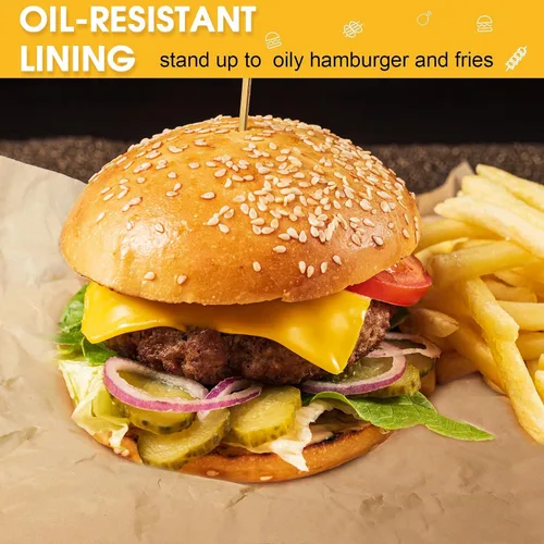 Miniatura 4 de Fumete Paquete de 500 hojas de papel encerado de 12 x 12 pulgadas para comida delicatessen, antiadherente, hamburguesas, hamburguesas, sándwiches