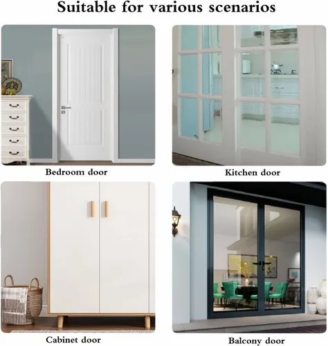 Miniatura 4 de Cerraduras de cerradura de puerta de granero abatibles – Cerradura de 90 grados para mayor seguridad en tu hogar, adecuado para baño, garaje