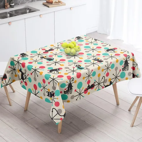 Miniatura 45 de Mantel azteca suroeste, diseño étnico tribal geométrico, estilo vintage, bohemio, elegante, lavable, para comedor, cocina, granja, fiesta