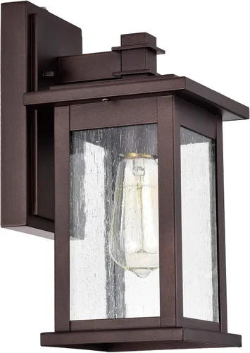 Miniatura 7 de MICSIU Luminaria Exterior con Sensor de Movimiento de Bronce, Aplique de Pared Exterior de 11.75 Pulgadas de Anochecer a Amanecer, Luces de Farol