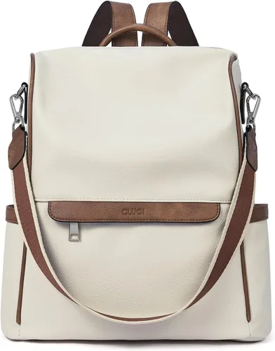 Miniatura 6 de CLUCI Mochila Bolso para Mujeres de Cuero PU Antirrobo Grande de Diseñador de Moda Bolsa de Viaje Bolsos de Hombro para Damas Purse