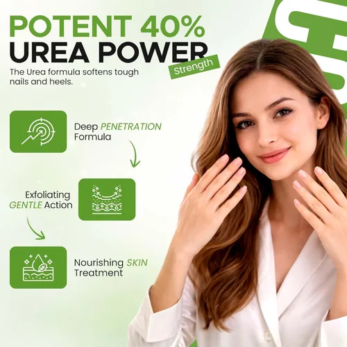 Miniatura 7 de Urea Nail Gel - Suaviza los callos agrietados del talón y las uñas gruesas de los pies - Repara uñas dañadas, amarillas y decoloradas - Tratamiento