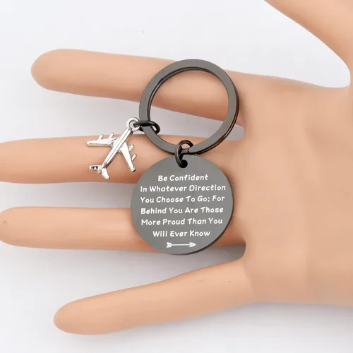 Miniatura 2 de LQRI Future Pilot Gift - Nuevo regalo de piloto, regalo de graduación de piloto, ten confianza en cualquier dirección que elijas ir, Medio