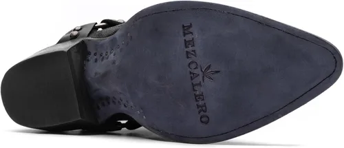 Miniatura 5 de Mezcalero Botines de piel para hombre con cinturón tachonado y elásticos laterales - Thiago