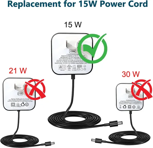 Miniatura 7 de Adaptador de alimentación de 15W para Echo, Dot 3ª y 4ª generación, Kids Edition, Show 5, Spot y Fire TV Cube, cable de alimentación AC de 5 pies