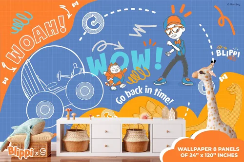 Miniatura 8 de EGD Blippi Kids Wallpaper X Blippi Series - Colección Prime - Mural temático para diseño de interiores (EGDBLI013)