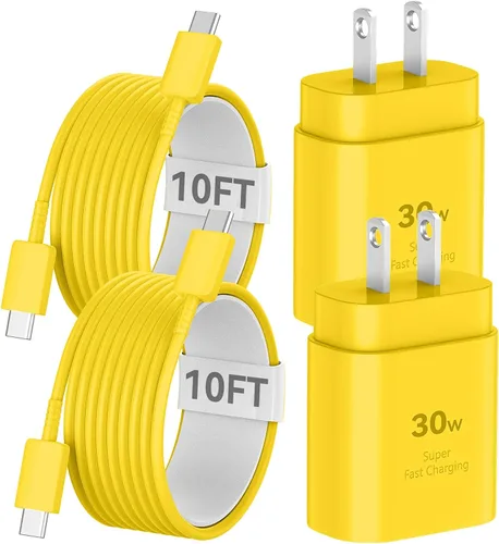 Miniatura 12 de Cable de carga rápida USB C a USB C de 10 pies de largo, cable de carga rápida tipo C para iPhone 17/17 Pro/17 Pro Max/16/16 Pro/16 Pro Max/15/15