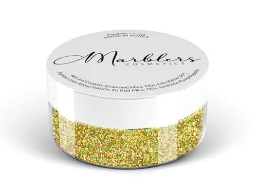 Miniatura 201 de MARBLERS Brillantina de forma gruesa de grado cosmético [estrella] 0.11 onzas (0.11 oz) Escamas No tóxica Vegana Libre de crueldad animal