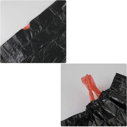 Miniatura 2 de Bolsas de basura con cordón de 8 galones, bolsas de basura, negras, 120 bolsas