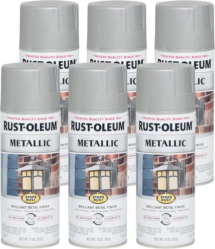 Miniatura 12 de Rust-Oleum 313142 Stops Rust Pintura en Aerosol Metálica, 11 onzas, Bronce Champán