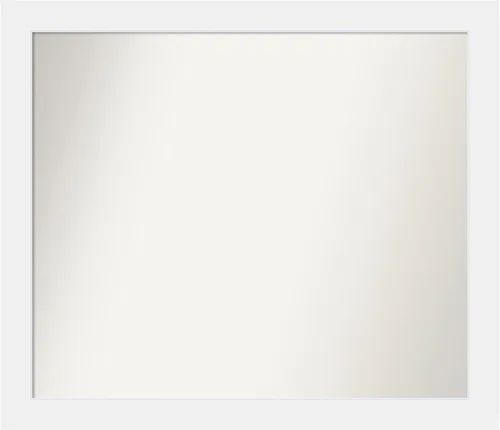 Amanti Art Espejo personalizado, espejo de baño blanco Corvino, espejo de pared o espejo de tocador de baño sobre el fregadero (37 x 43 pulgadas),