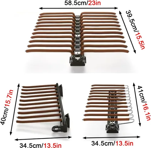 Miniatura 2 de Barra de armario extraíble, Rodamiento de 83.8 lbs retráctil Valet Rod, Carril de ropa extraíble de aleación de aluminio, Carril deslizante