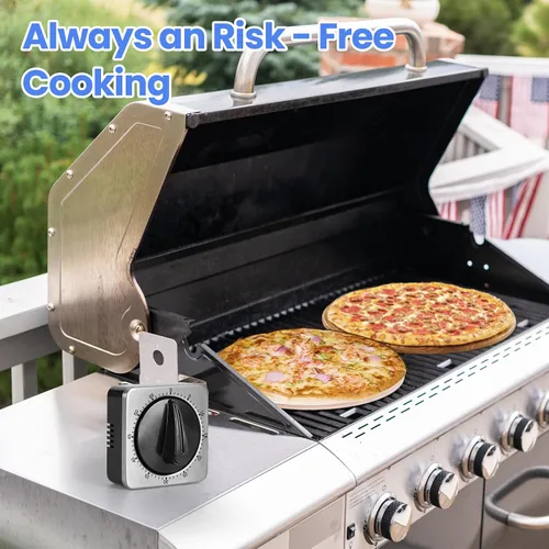 Miniatura 4 de Temporizadores de cocina para cocinar, reloj temporizador de cocina de chef con alarma fuerte, temporizador de escritorio 100% mecánico -