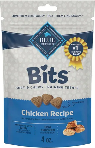 Miniatura 12 de Blue Buffalo Bits Golosinas Suaves para Perros para Entrenamiento, Hechas con Ingredientes Naturales y Mejoradas con DHA, Receta de Carne de Res