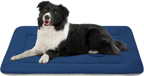 Miniatura 21 de Cama grande y acolchada de 36.0, 42.0 y 47.0 pulgadas para perro, lavable, con base antideslizante, cama para mascotas, camas para gatos, caseta