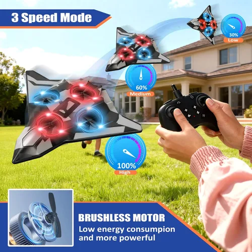 Miniatura 4 de Aviones de control remoto de espuma para niños y adultos Fácil control, ideal para principiantes y adolescentes, con vuelo estable, volteretas