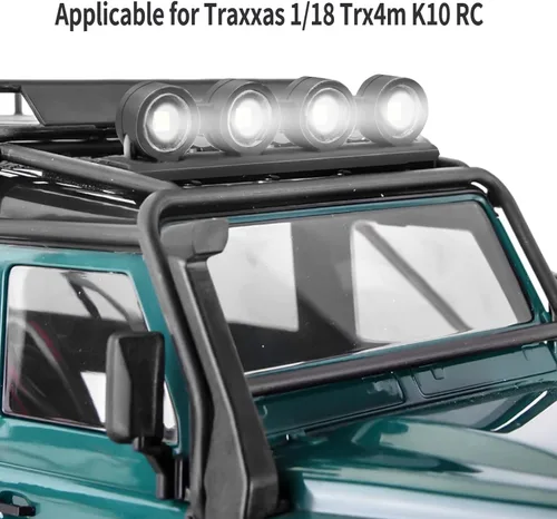 Miniatura 2 de Trx4m k10 Kit de luz, luz de techo de coche RC/luz LED trasera delantera para Traxxas 1/18 Trx4m K10 RC Crawler piezas de actualización