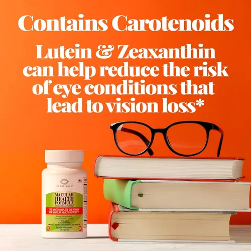 Miniatura 6 de EyeScience Fórmula de salud macular – 120 cápsulas – Suplemento nutricional completo para la salud ocular – Contiene luteína, zeaxantina, vitamina