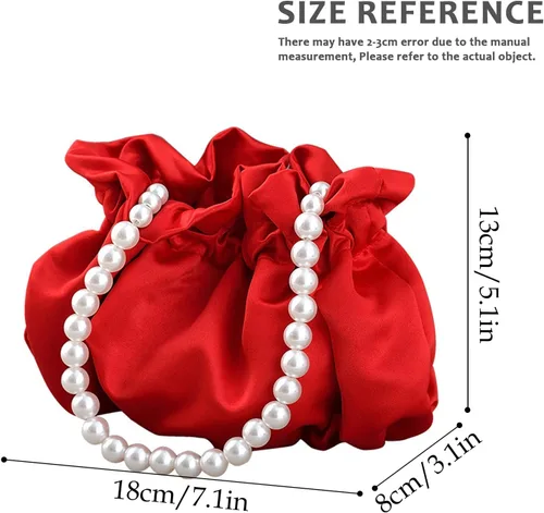 Miniatura 2 de LAKSMI Mini bolso de cubo con cadena de perlas