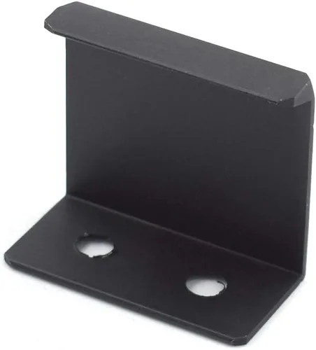 Miniatura 3 de Tiradores negros de 1.38 pulgadas para gabinete, 10 unidades, espacio entre agujeros de 0.63 pulgadas, tiradores de borde de aleación de aluminio