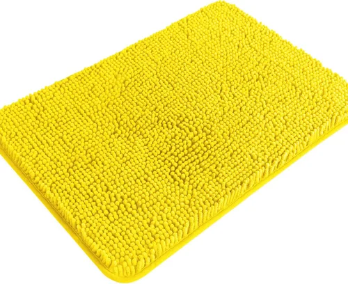 Miniatura 607 de Alfombra de baño pequeña de 12 x 18 pulgadas, lavable y absorbente, antideslizante, alfombra de baño de felpilla gruesa y suave para baño, ducha