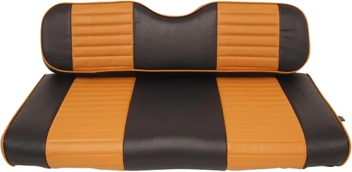 Huskey - 4 fundas de asiento para carrito de golf delanteros y traseros para Club Car Precedent 2004+, modelos Tempo 2017+ G&E, negro de dos tonos