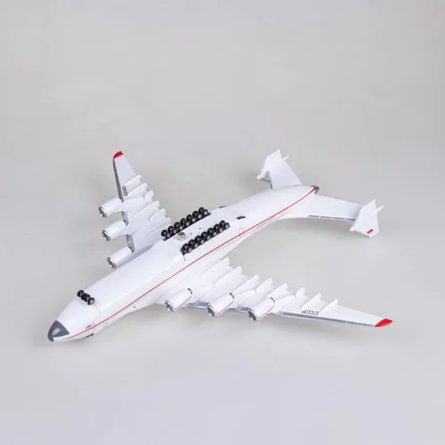 Miniatura 3 de Modelo de avión grande, modelo 1/200 Ucrania Antonov 225, modelo de avión de resina, modelo de avión de transporte, para colección de entusiastas
