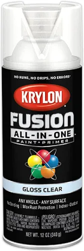 Miniatura 427 de Krylon Fusion - Pintura en aerosol adhesiva todo en uno para uso en interiores y exteriores, 12 onzas, aluminio