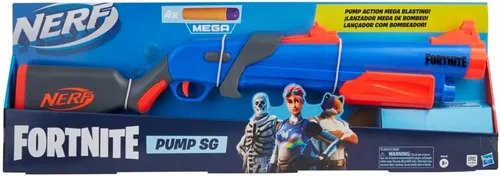 Miniatura 3 de Nerf - Pistola de bombeo SG de Fortnite, acción de bombeo de mega dardos, retrocarga, 4 mega dardos oficiales, para jóvenes, adolescentes, adultos