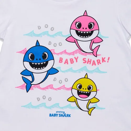 Miniatura 5 de Pinkfong Conjunto de camiseta y pantalones cortos para niñas de Baby Shark