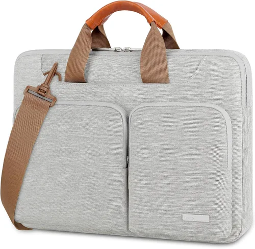 Miniatura 8 de Lacdo Bolsa de hombro protectora para laptop de 360°, funda para portátil de 14 pulgadas para HP Lenovo, Dell, Asus Asus Acer Chromebook 14, HP Negro