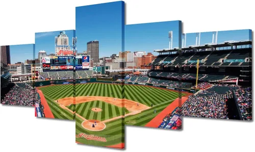 Miniatura 95 de Arte para pared, lienzo para estadio deportivo, arte para pared, diseño de campo de Wrigley en Chicago, pinturas de Chicago, impresiones sobre