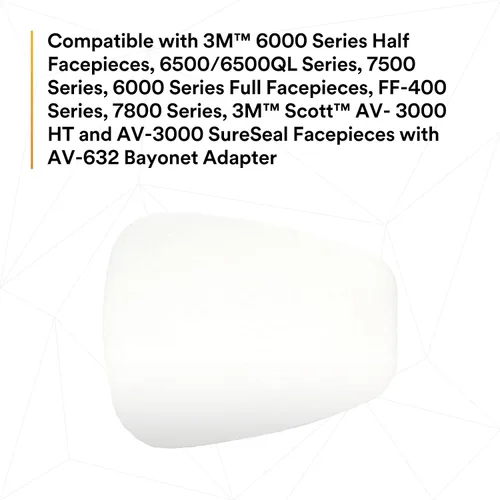 Miniatura 10 de 3M Filtro de repuesto para respirador 5P71, 5 pares, P95, debe usarse con respiradores 3M 5000 o cartuchos 3M serie 6000