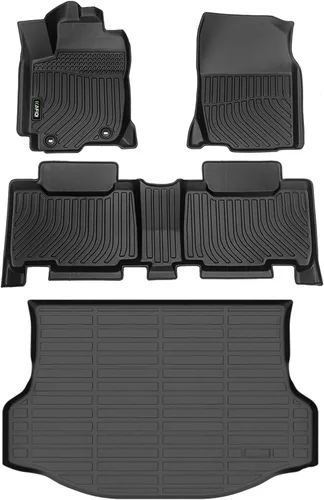 Miniatura 30 de Alfombrillas y revestimiento para maletero para Jeep Grand Cherokee L 2021-2025 (6 pasajeros, sin consola central) con respaldo, revestimientos