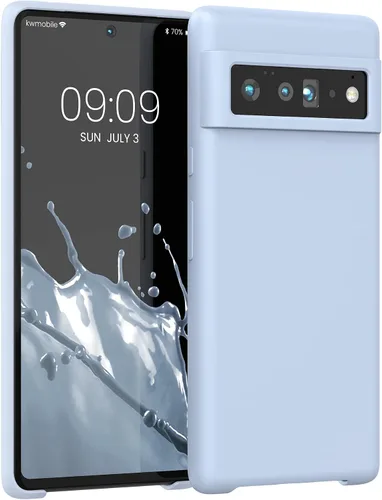 Miniatura 383 de kwmobile Funda Compatible con Google Pixel 6 Pro - Funda de teléfono de silicona TPU con acabado suave - Azul Arrecife
