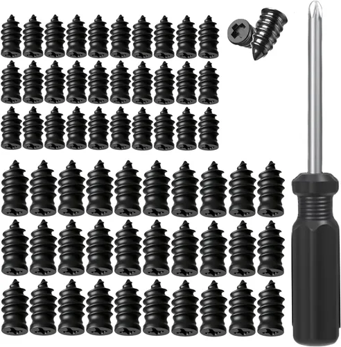 Miniatura 8 de Kit de clavos de reparación de neumáticos con 2 tamaños, tapones de reparación de neumáticos atornillados con caja y destornillador, herramientas