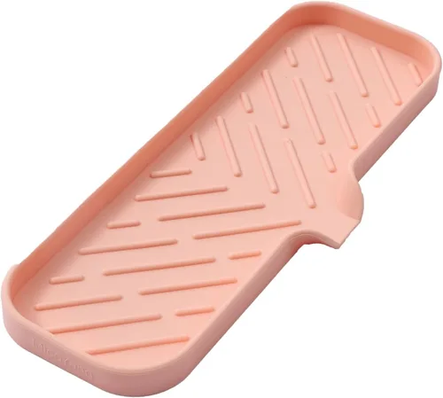 Miniatura 19 de MicoYang Jaboneras de baño de silicona con boquilla de drenaje, organizador de fregadero de cocina, soporte de esponja, bandeja de jabón para Azul