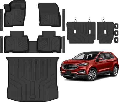 Alfombrillas de piso Naibeve para Ford Edge 2015 2016 2017 2018 2019 2020 2021 2022 2023 2024 2025 - Ajuste personalizado para todo clima para