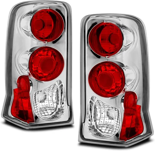 Miniatura 2 de AmeriLite Luces traseras de freno cromadas de repuesto para Cadillac Escalade 02-06 - lado del pasajero y del conductor