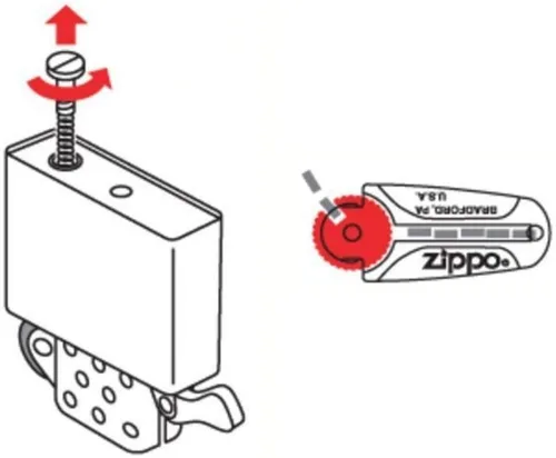 Miniatura 6 de Auténtico dispensador Zippo Flints X de 6 pulgadas. Nuevo