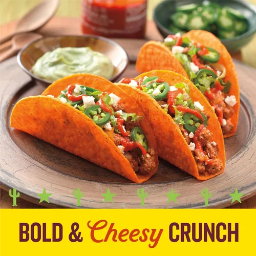 Miniatura 7 de Old El Paso Stand 'N Stuff Bold Nacho Cheese - Conchas de taco con sabor a queso de nacho, 10 unidades (paquete de 6)